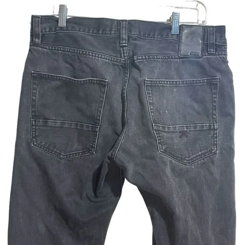 Kite Jeans Men's‎ 34 Button Fly Black Zipper Leg Denim Grunge Distressed